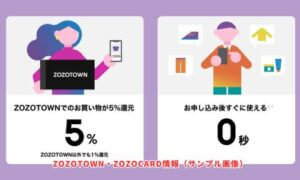 ZOZOTOWN・ZOZOCARD情報（サンプル画像）
