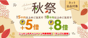 ニッセンのキャンペーン特典情報！（サンプル画像）