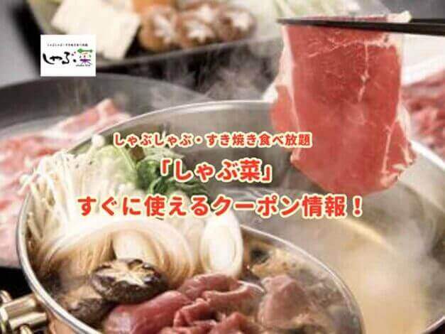しゃぶ菜の最新クーポン情報！
