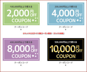 ルキットの公式サイト掲載クーポン情報！（サンプル画像）