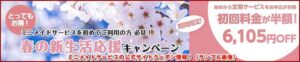 ミニメイドサービスの公式サイトクーポン情報！（サンプル画像）