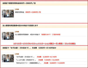 コナミスポーツクラブのベネフィットステーション掲載クーポン情報！（サンプル画像）
