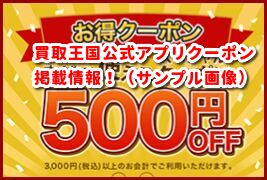 買取王国公式アプリクーポン 掲載情報!(サンプル画像)
