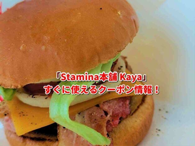 「Stamina本舗 Kaya」クーポン最新情報！