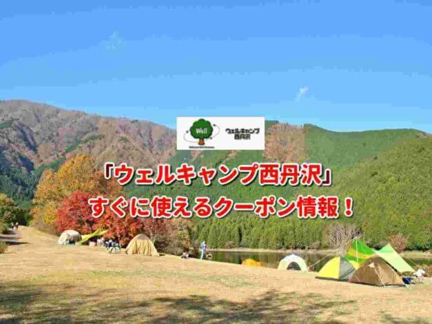 「ウェルキャンプ西丹沢」クーポン最新情報！