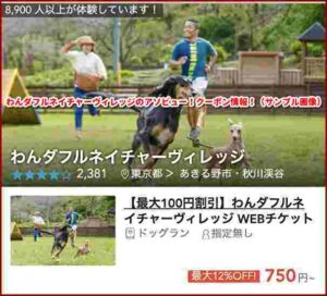 わんダフルネイチャーヴィレッジのアソビュー！クーポン情報！（サンプル画像）
