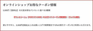 の公式サイトクーポン掲載情報！（サンプル画像）